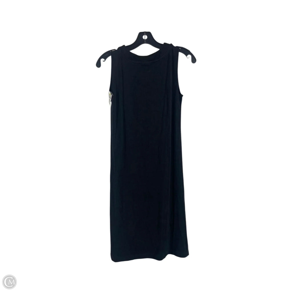 Dress Casual Midi By Chicos In Black, Size: 0