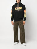 Aries logo print hoodie