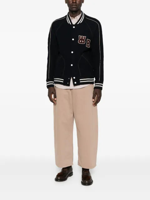 Wales Bonner patch-detailing embroidered coat