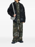 Balenciaga oversized jacket in black fade out