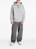 C.P. Company diagonal raised fleece zip hoodie