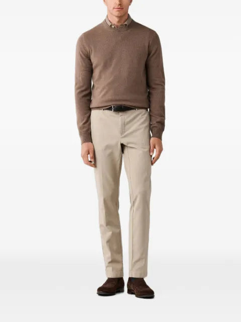 Hackett London elbow-patch crew-neck knit