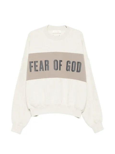 FEAR OF GOD ESSENTIALS logo-print panelled sweater