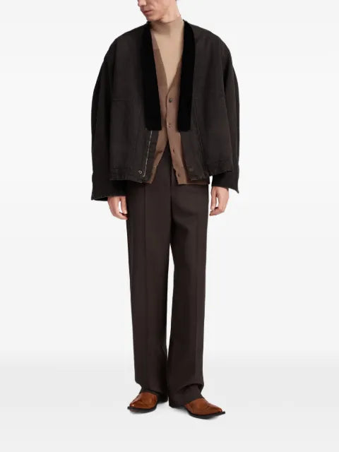 Maison Margiela removable-collar cotton jacket