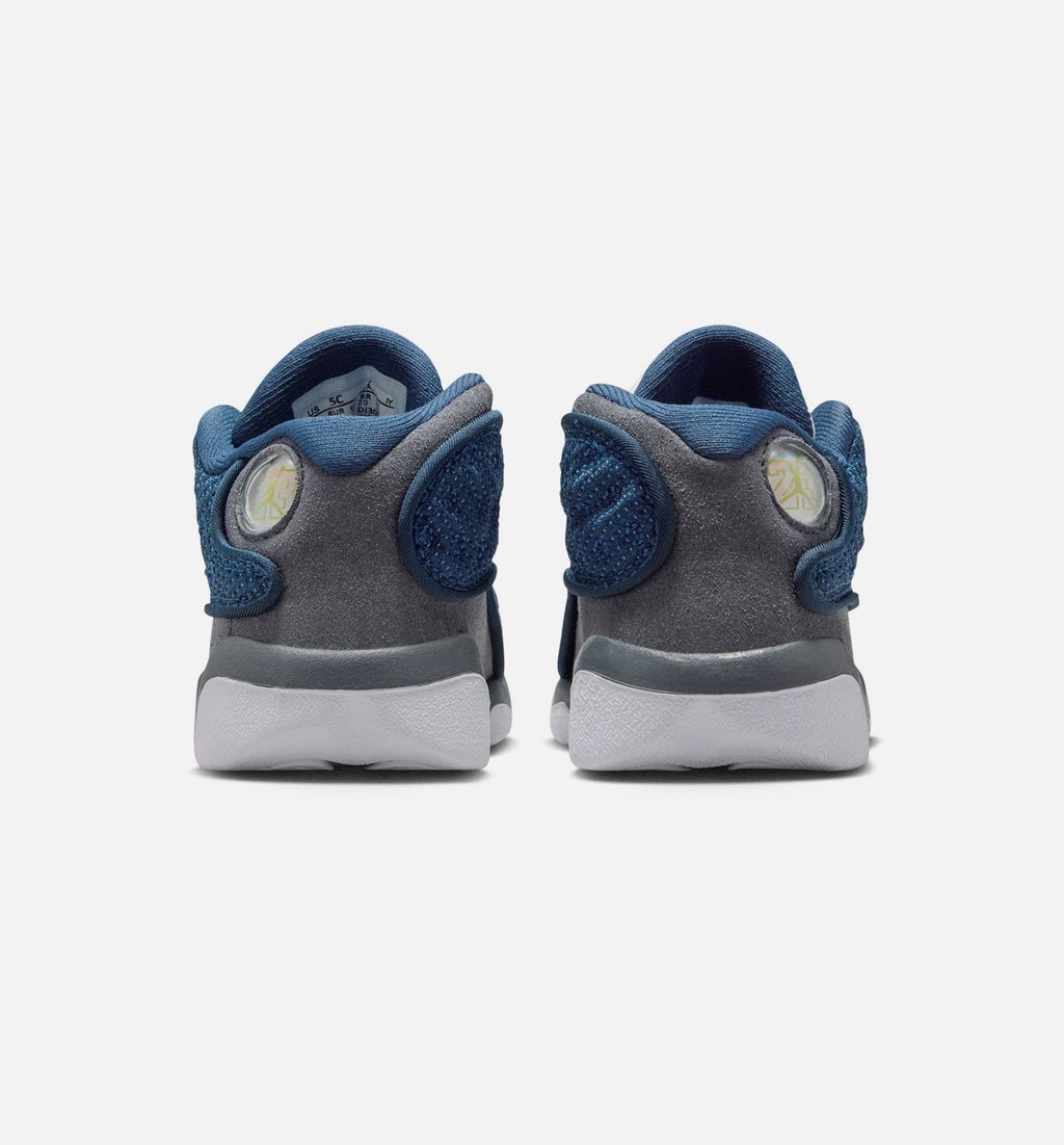 Air Jordan 13 Retro Navy and Flint Grey | Infant/Toddler Lifestyle Shoe | Navy/University Blue/Flint Grey/White