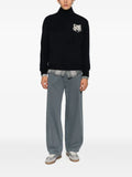 Maison Kitsuné fox-intarsia high-neck sweater