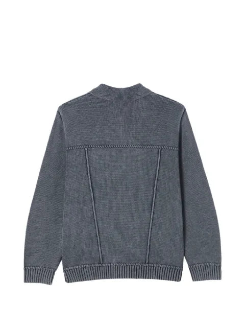 FIVE CM button-up panelled cardigan