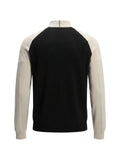 BOSS color-blocked sweater with zipper neck