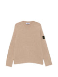 Stone Island Compass patch waffle-knit sweater