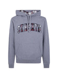 MC2 Saint Barth Tribeca tartan-patch logo-embroidered hoodie
