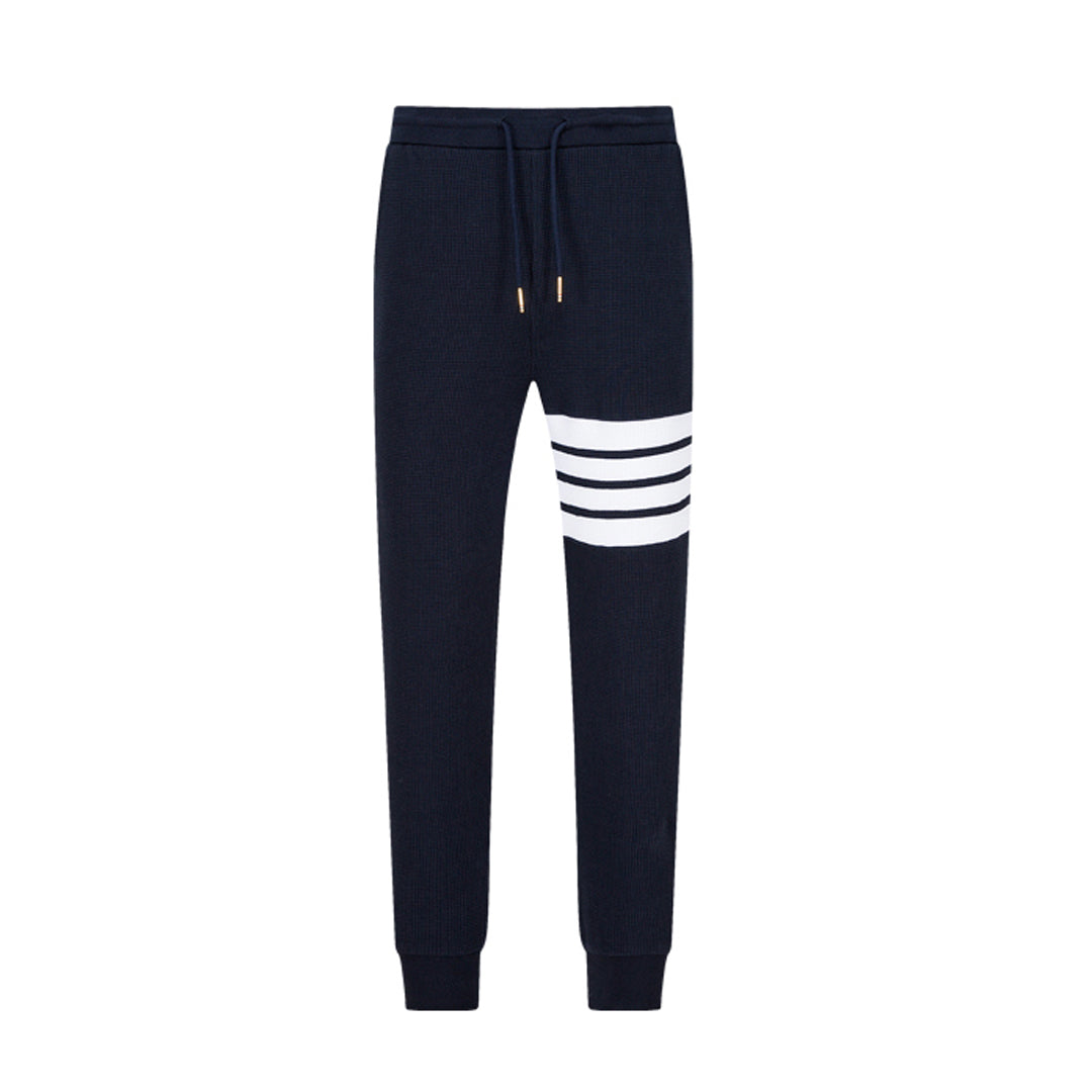 Thom Browne Style Four-Bar Sweatpants