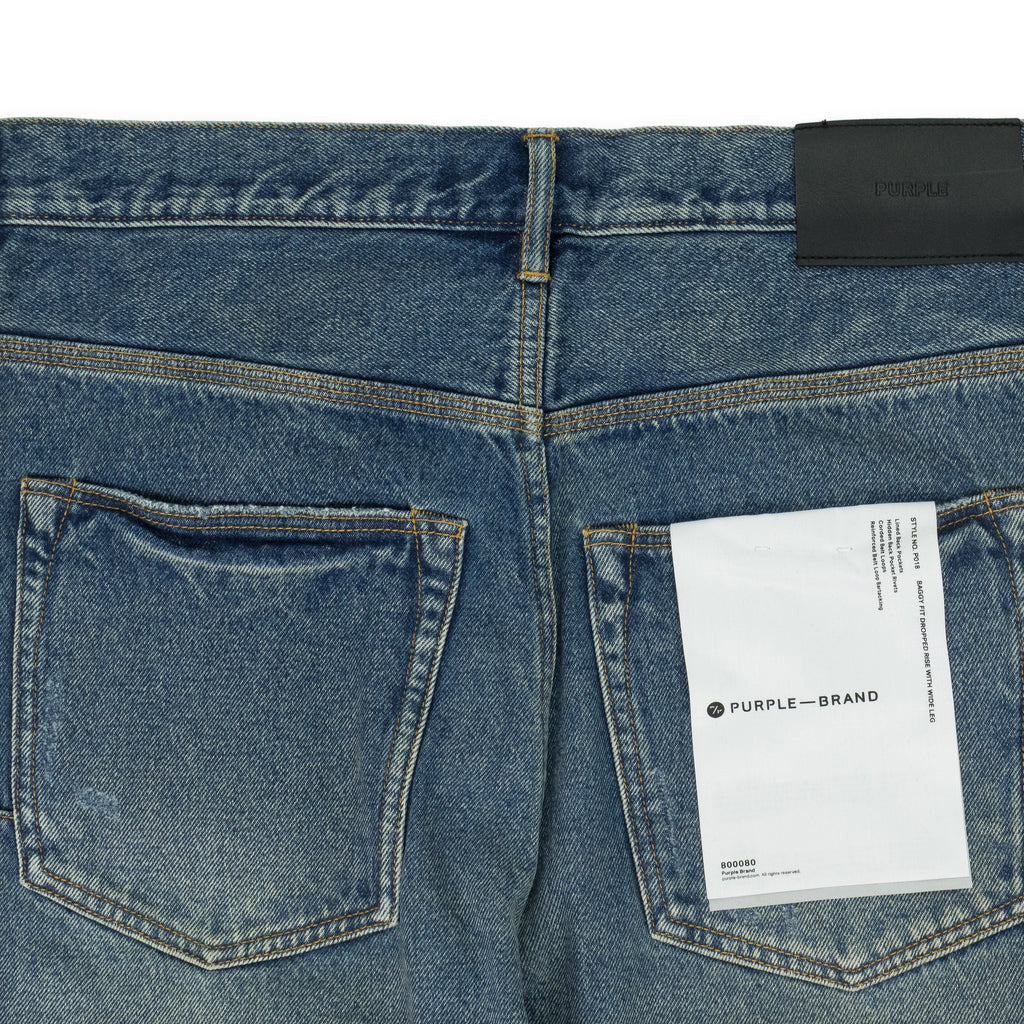 Dark Indigo P018 9 To 5 Baggy Fit Jeans