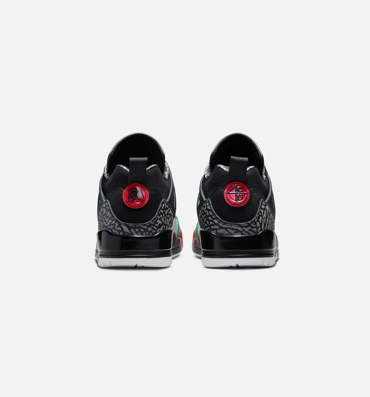Spizike Low Men's Shoes - Black/Classic Green/White/Varsity Red