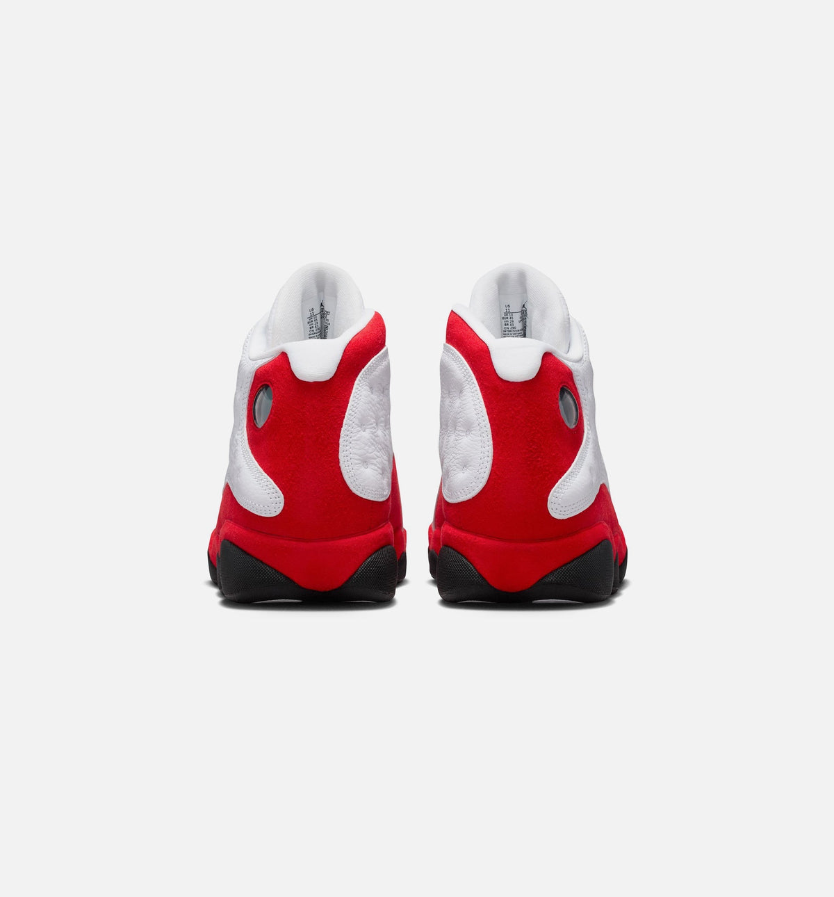 Air Jordan 13 Retro White and University Red Men's Sneakers - White / Black / True Red