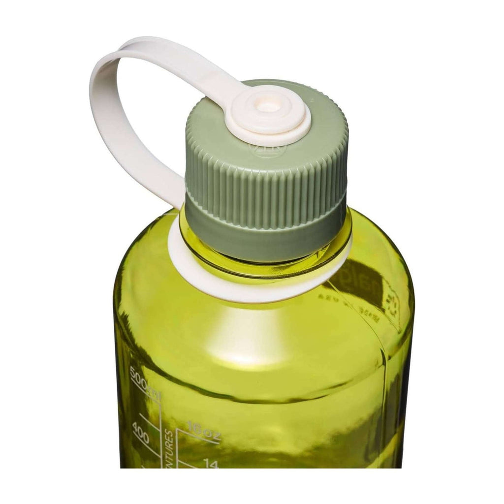 Nalgene 0.5L Narrow Mouth Tritan Sustain Water Bottle: Endive/ Oil Green
