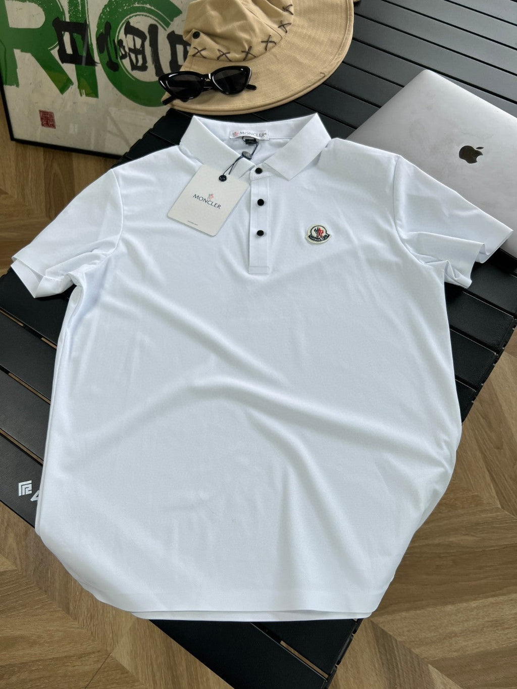 Moncler Patch Embroidered Logo Polo Shirt – 25SS Collection
