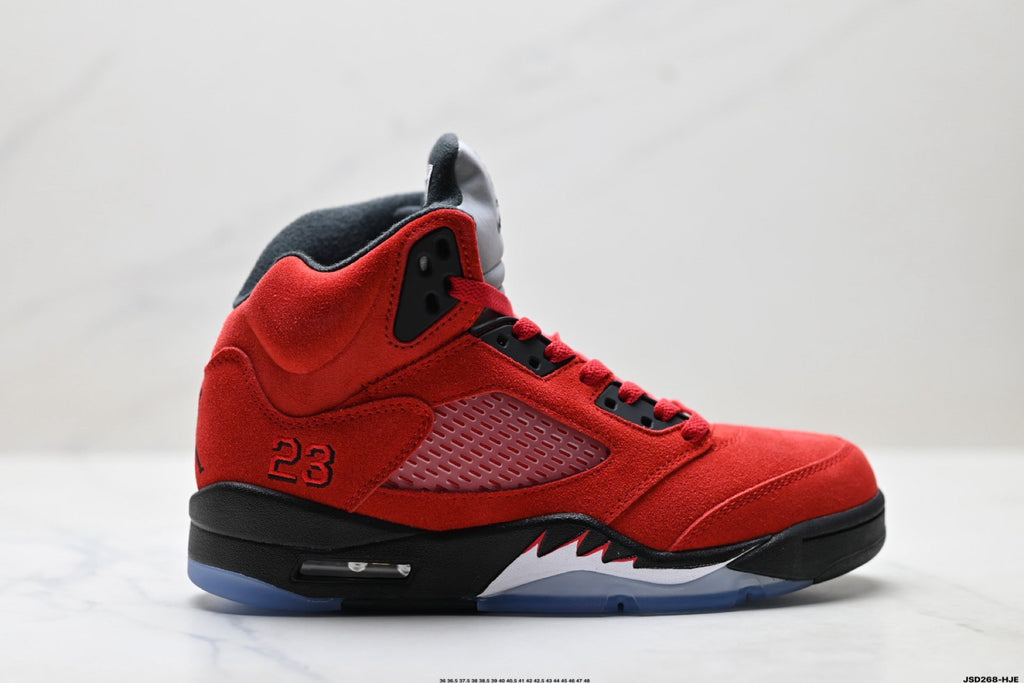 Air Jordan 5 Retro University Red Black Sneakers