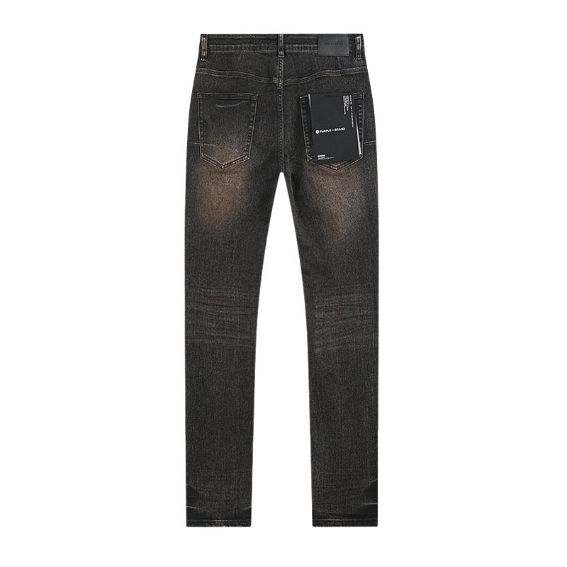 Purple Brand Black Distressed Skinny Jeans