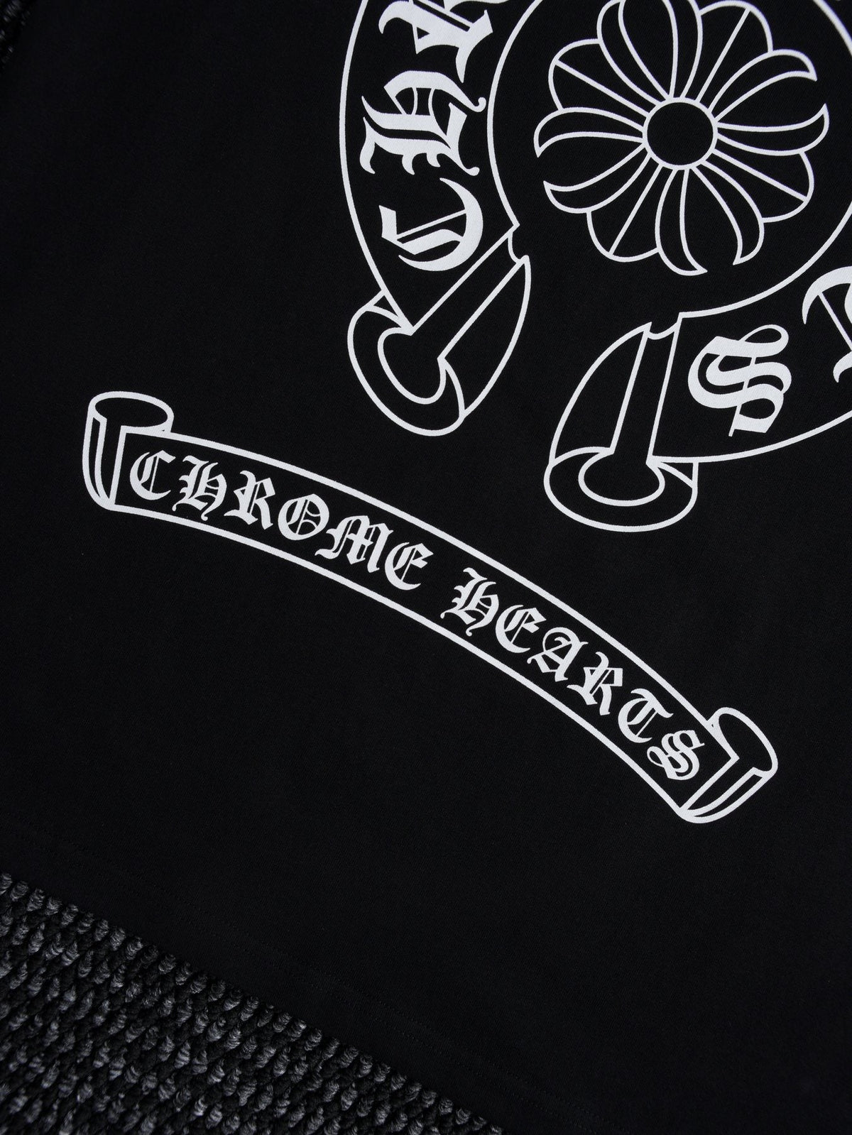 Chrome Hearts Horseshoe Floral Graphic T-Shirt