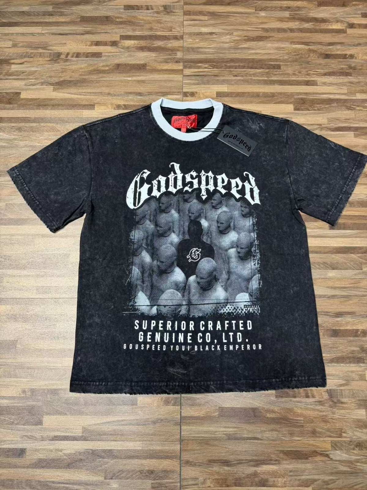 Godspeed Acid-Wash Graphic T-Shirt
