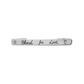 GUCCI SILVER 'BLIND FOR LOVE' BRACELET