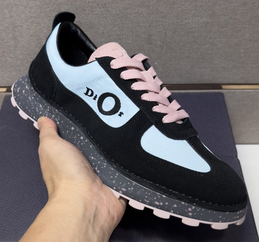 Dior Men's Paneled Lace-Up Sneakers